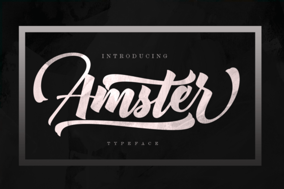 Amster: A Bold Brush Script for Modern Design