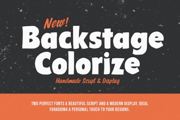 Backstage Colorize: A Hand-Brush Typeface for Authentic Design