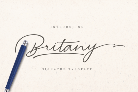 Britany: Elevating Your Designs with Distinctive Script Typography