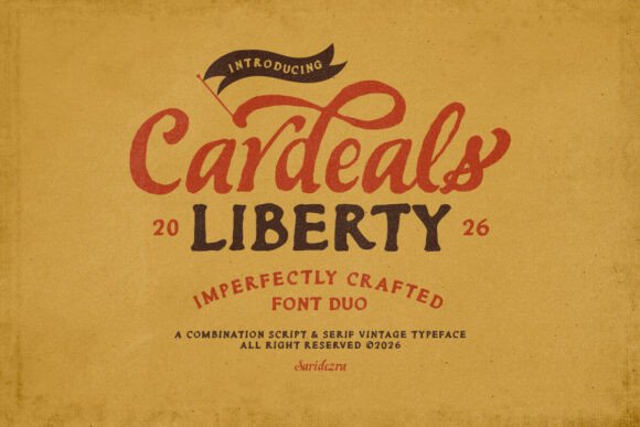 Cardeals: The Bold Font Duo for Authentic Design