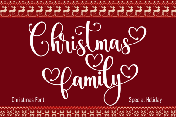 Christmas Family: Elevate Holiday Designs with Festive Typography
