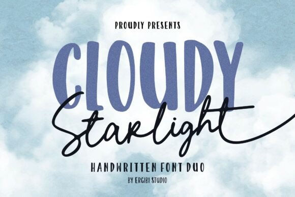 Cloudy Starlight: Elevate Your Brand with Whimsical Typography