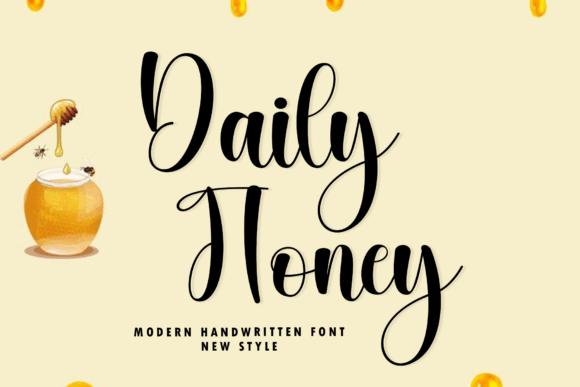 Daily Honey: Elevate Your Design with Elegant Script