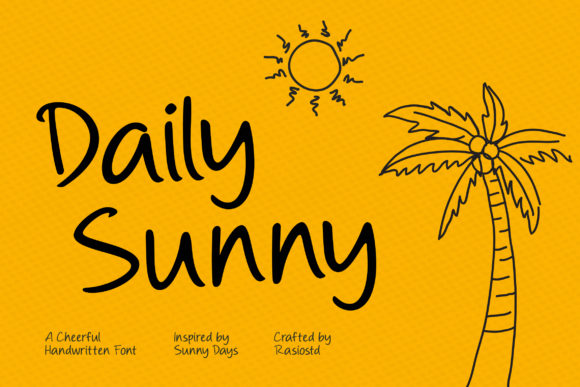 Daily Sunny: A Cheerful Handwritten Font for Vibrant Design