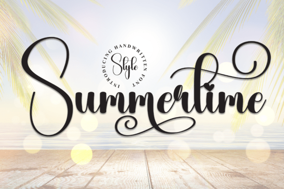 Embrace Elegant Script Typography with Summertime