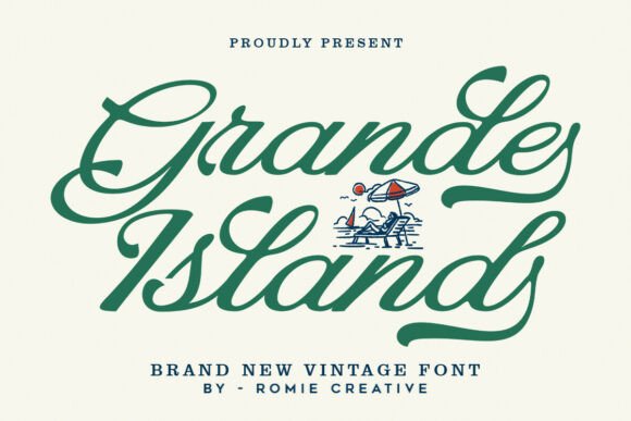 Grande Island: A Vintage Script Typeface for Modern Branding