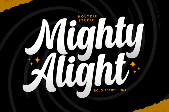 Mighty Alight: A Bold Script Font for Impactful Design