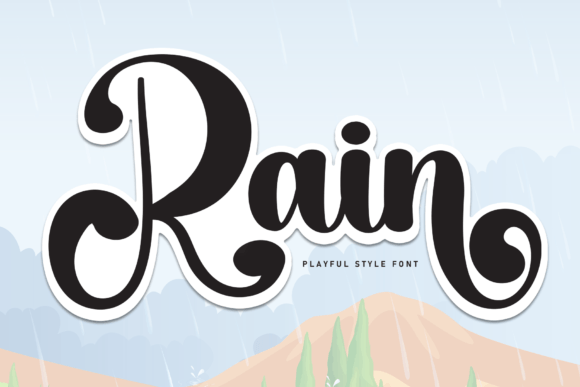 Rain: A Script Font for Elegance and Handwritten Charm