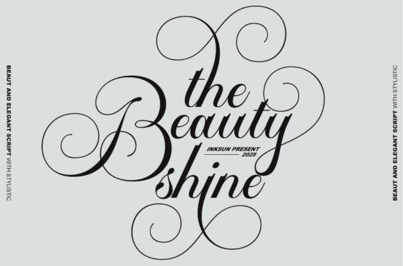 The Beauty Shine: Elevating Typography with Artisan Elegance