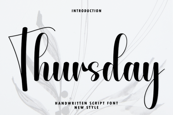 Thursday: The Modern Handwritten Script Font for Elegant Branding
