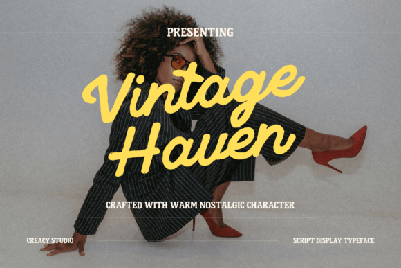 Vintage Haven: A Script Font for Timeless Design